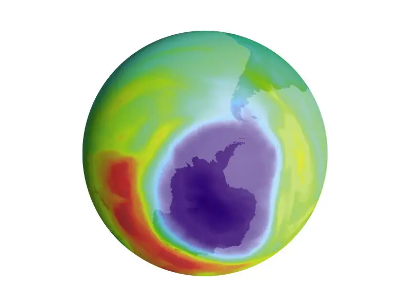 Antarctic ozone holes